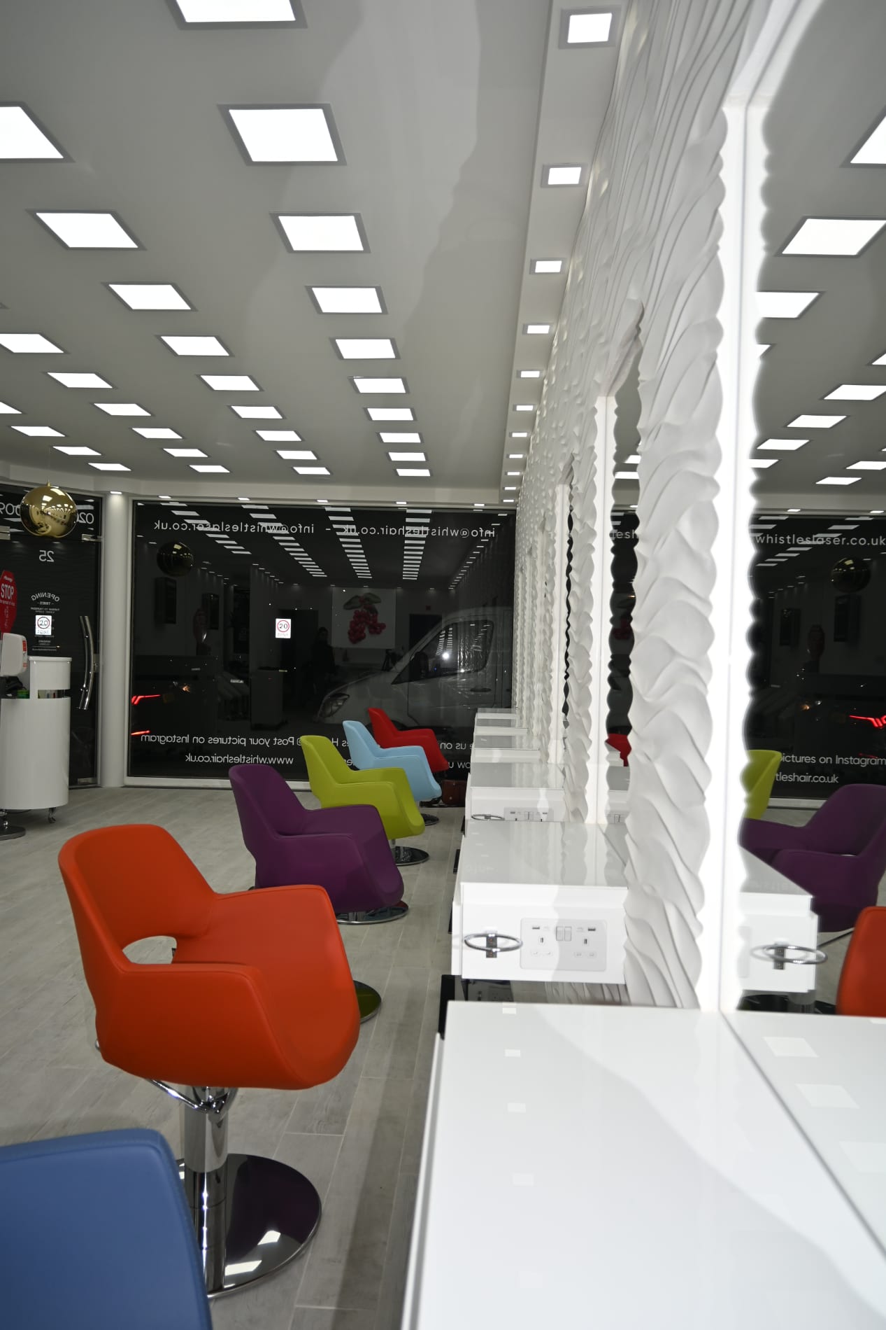 Styling floor at Whistles Hair Salon